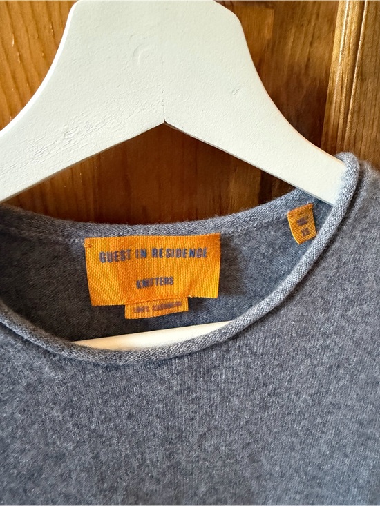 Guest In Residence Sweaters - Guest In Residence Women’s Gray Crewneck Sweater - has a hole!